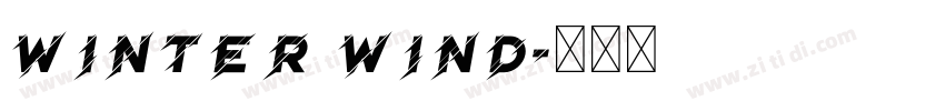 Winter Wind字体转换